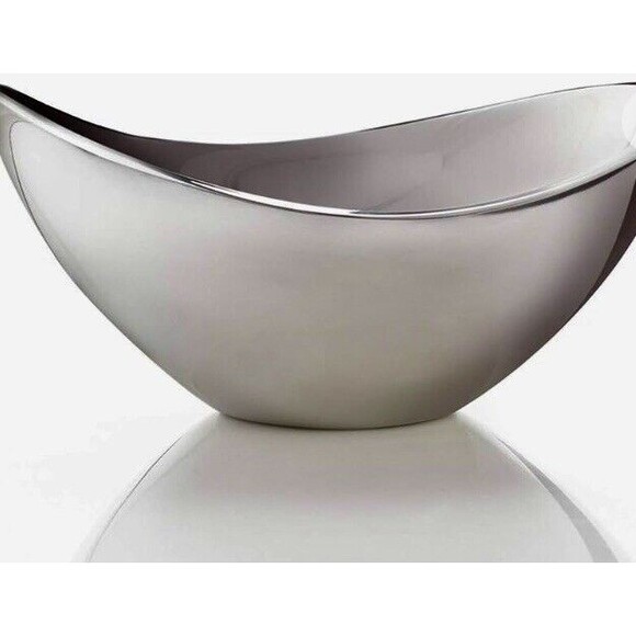 Nambe Butterfly Collection Serving Bowl, Oven Safe, Silver  1- 9 Inch - Picture 5 of 6